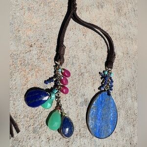 Sundance Gemstone Suede Lariat